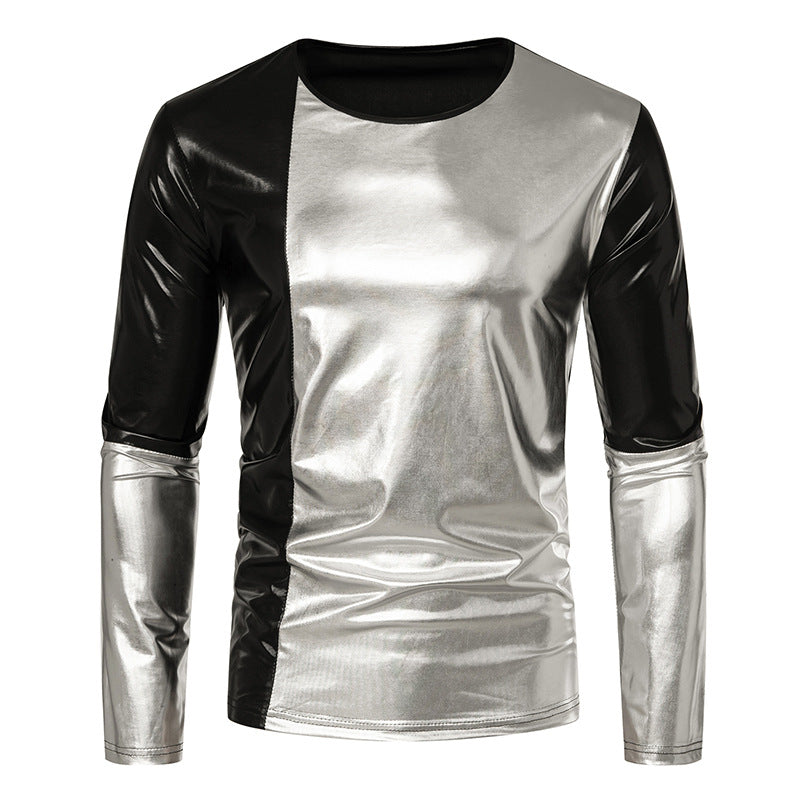 Herren T-Shirt Langarm Glänzend Berlin Style