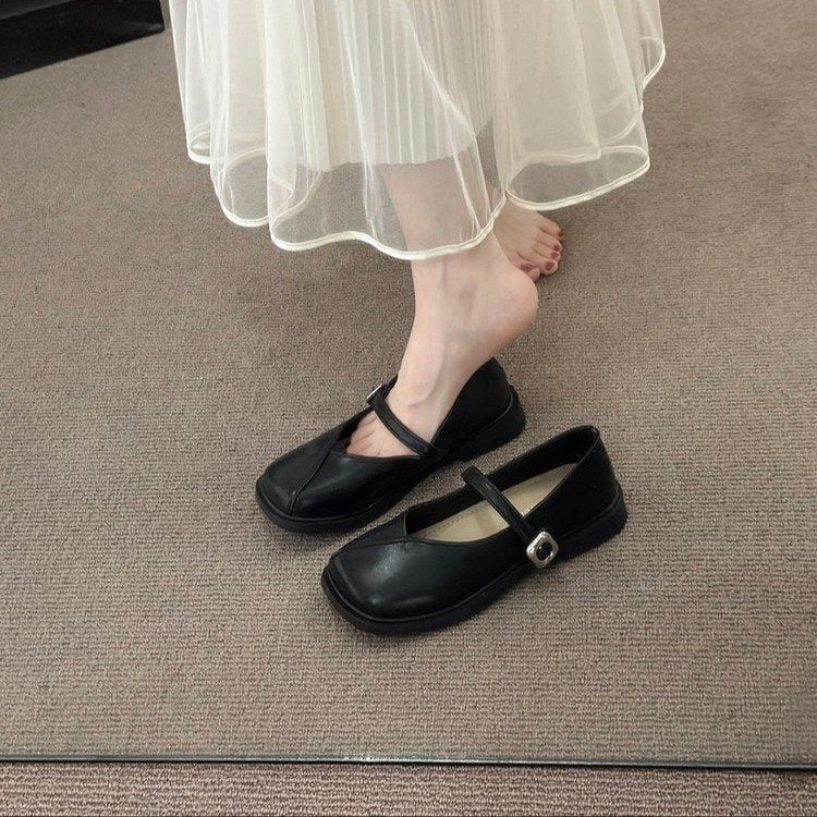 Damen Schuhe Mary Jane Elegant mit Verstellbarem Riemen