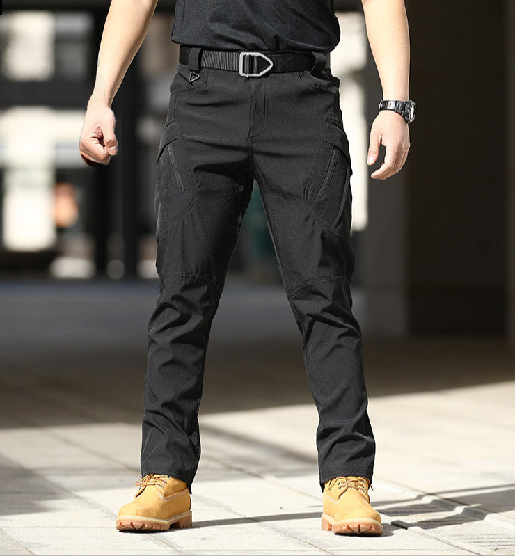 Herren Cargo-Hose Verstellbar Mit Tiefen Taschen