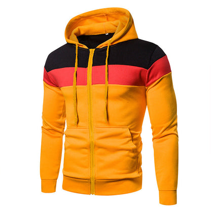 Herren Sportjacke Kapuzenjacke Farbblock Design Modern