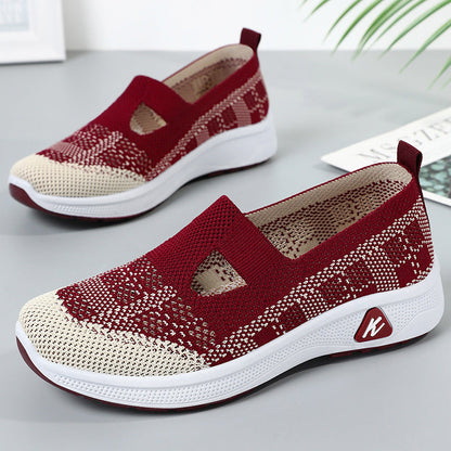 Damen Freizeitschuhe Bequem Elastisch Atmungsaktiv