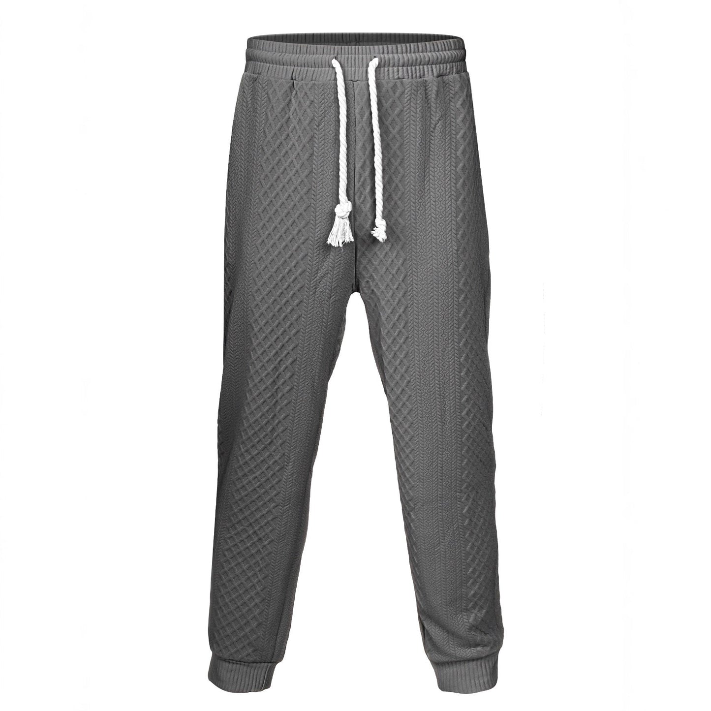 Herren Freizeithosen Bequem Kordelzug Elegant
