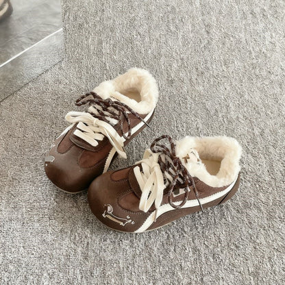 Damen Sneaker Warmfleece Innenfutter Modern