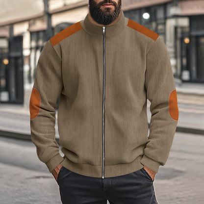 Herren Outdoor Jacke Sportlich Reißverschluss Modern