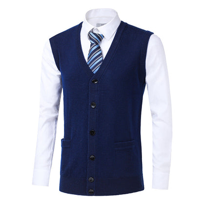 Herren Strickweste Modern Großstadt Stil