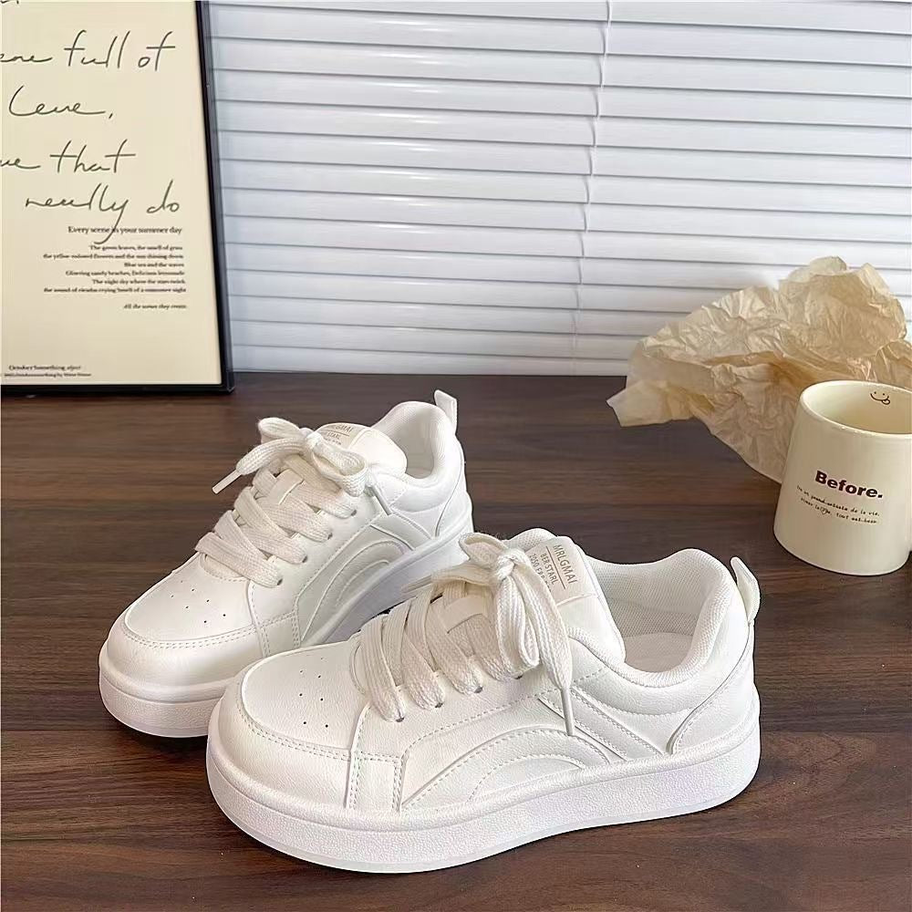 Damen Sneaker Modisch Bequem mit Profilsohle