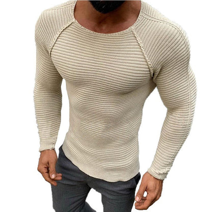 Herren Strickoberteil Slim Fit Atmungsaktiv Modern