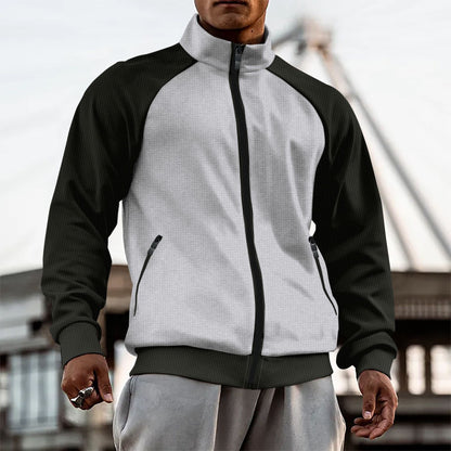 Herren Sportjacke Funktionsjacke Winddicht mit Taschen - BerlinGlamour