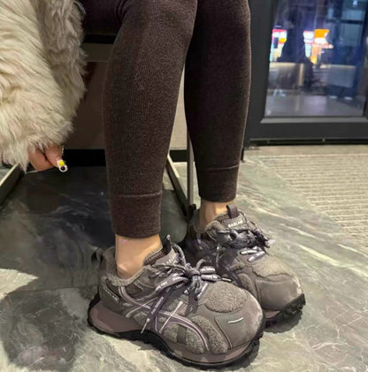 Damen Sneaker Sportlich Warm Rutschfest