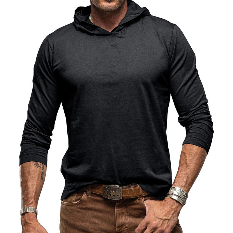 Herren Hoodie Langarm Lässig Bequem Grau