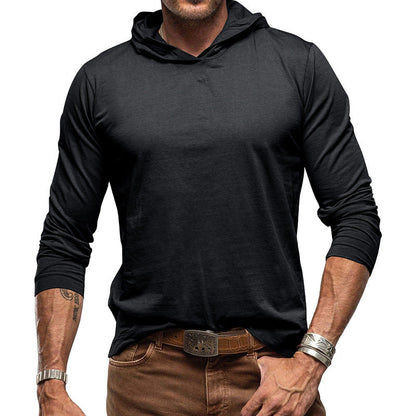 Herren Hoodie Langarm Lässig Bequem Grau