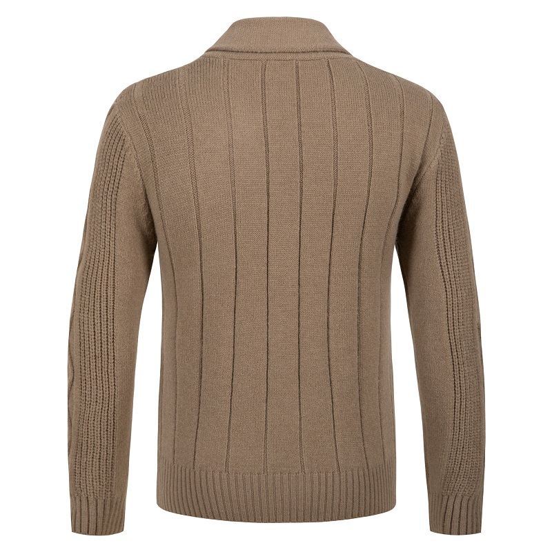 Herren Strickjacke Zopfmuster Gemütlich Modern