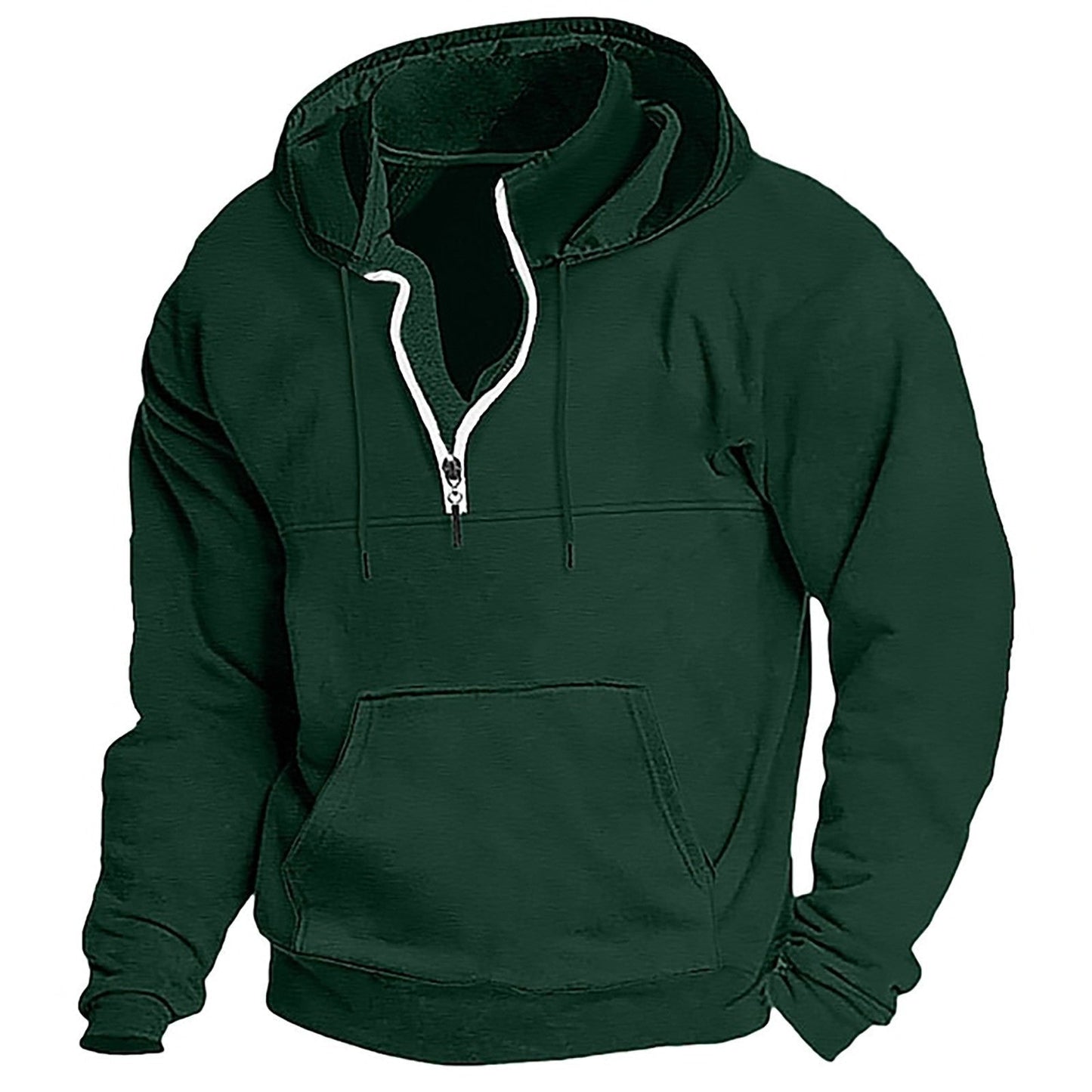 Herren Fleece Hoodie Halbzipp mit Kapuze Größe XL