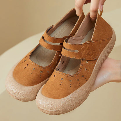 Damen Klettschuhe Blumenmuster Bequem Komfortschuhe