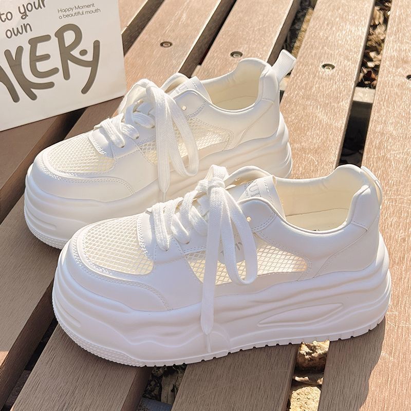 Damen Sneaker Sportlich Luftig Mit Plateau Sohle - BerlinGlamour