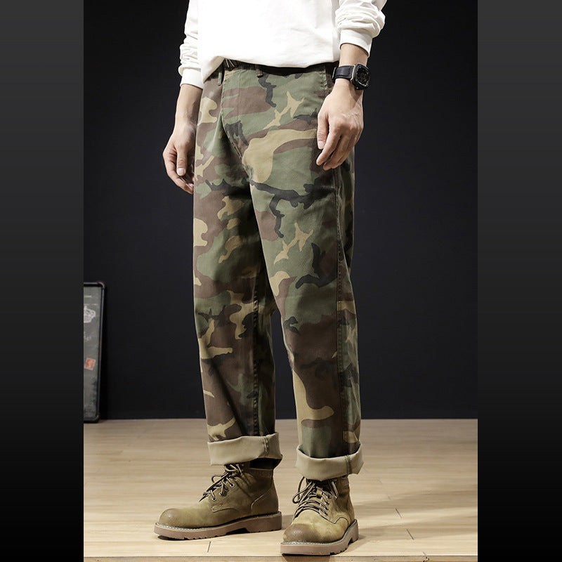 Herren Cargohose Camouflage Bequem Schnitt Modern - BerlinGlamour