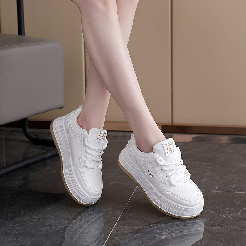 Damen Sneaker Bequem Dickes Sohlen Modisch