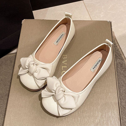Ballerina Schuhe Damen Elegante Schleife