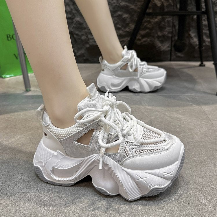 Damen Sneaker Sport Chunky atmungsaktiv Weich