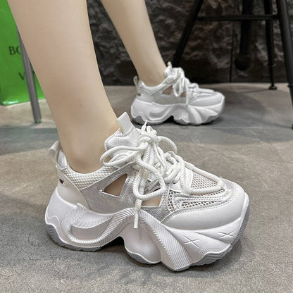 Damen Sneaker Sport Chunky atmungsaktiv Weich