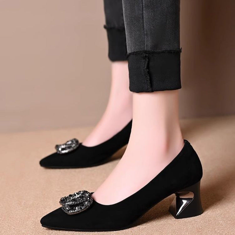 Damen Pumps Schmuck High Heels Elegante - BerlinGlamour