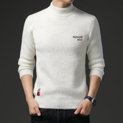 Herren Pullover Stehkragen Weich Modern - BerlinGlamour