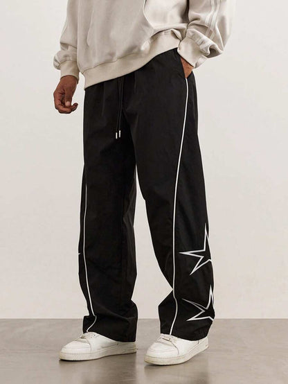 Herren Sport Hose lässig mit Streifen Seitenstreifen