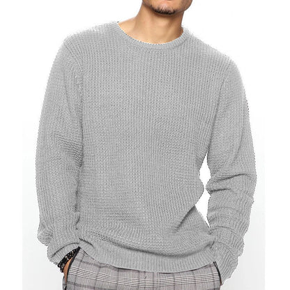 Herren Strickpullover Wabenmuster Komfortabel Modern