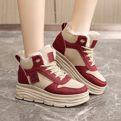 Damen Winterstiefel Kuschelig Warm mit Innenfutter