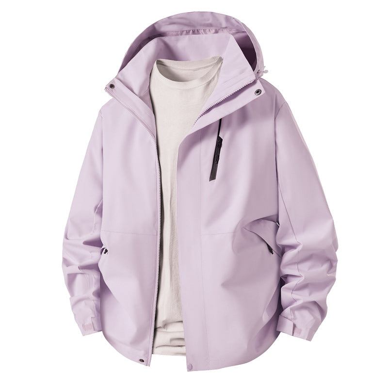 Herren Outdoorjacke Übergangsjacke Wasserdicht Mit Kapuze