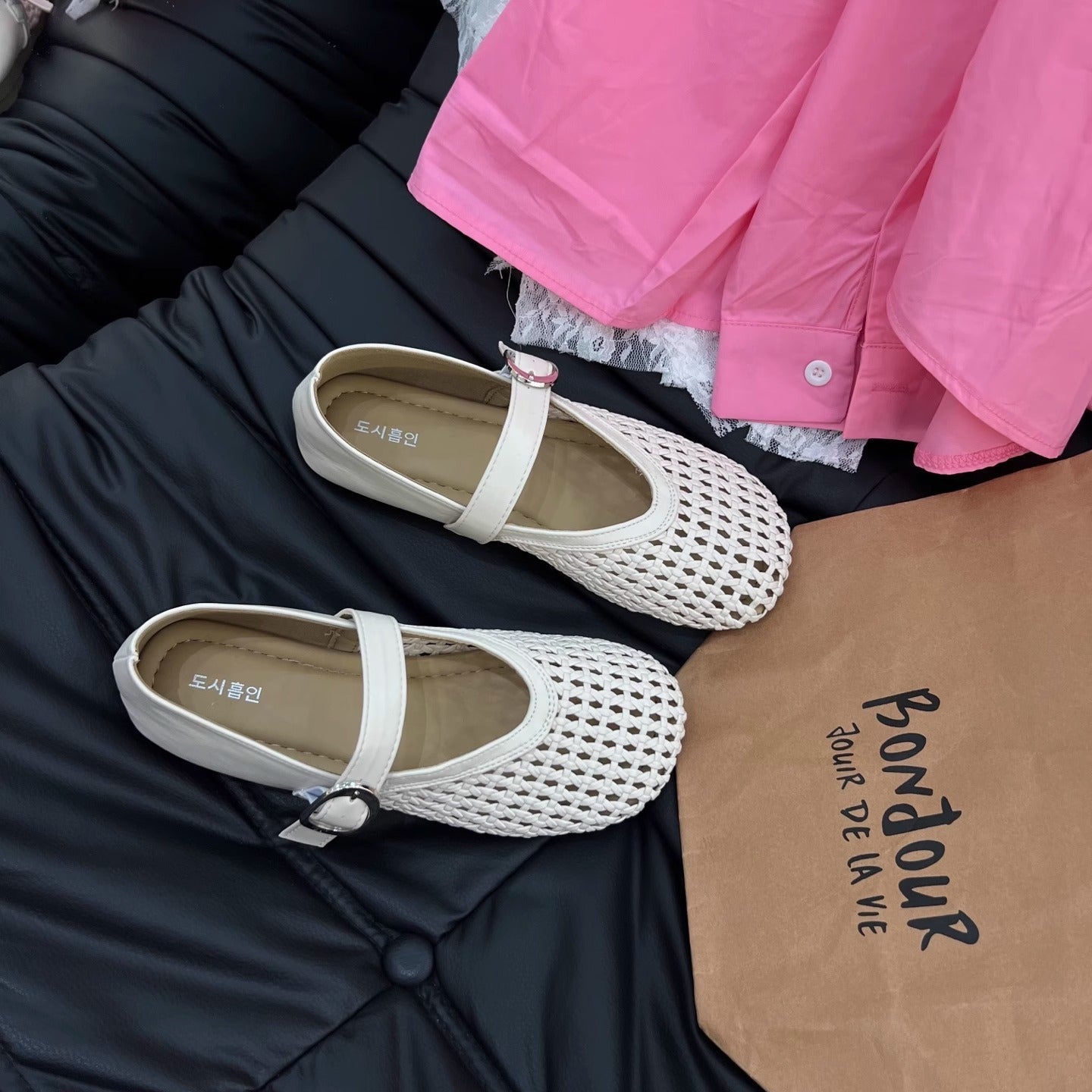 Damen Pumps Riemchen Netzdesign Elegante Schuhe