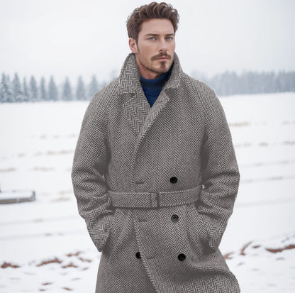 Herren Dufflecoat Elegant Modern mit Taschen - BerlinGlamour