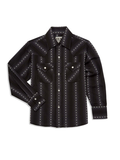 Herren Westernhemd Modern Cowboyshemd Grau
