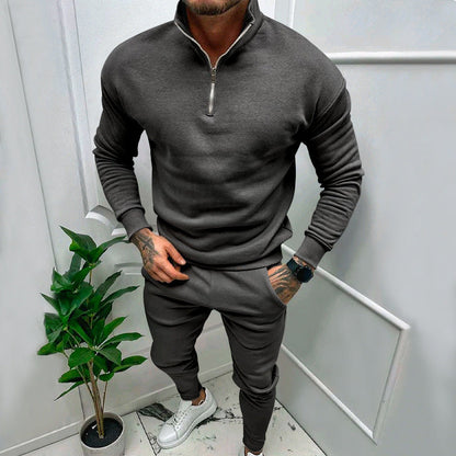 Herren Sportanzug Kapuzenjacke Mit Reißverschluss