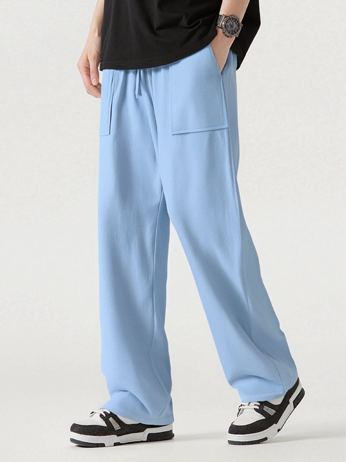 Herren Cargo-Hose Bequem mit Taschen Elastisch