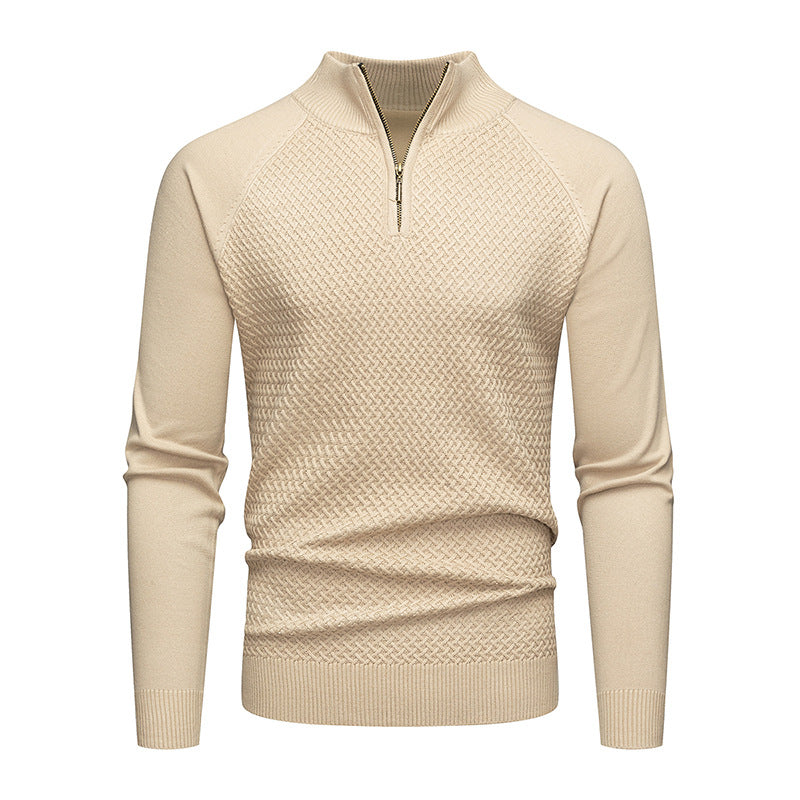 Herren Strickpullover Reißverschluss Modern Casual - BerlinGlamour
