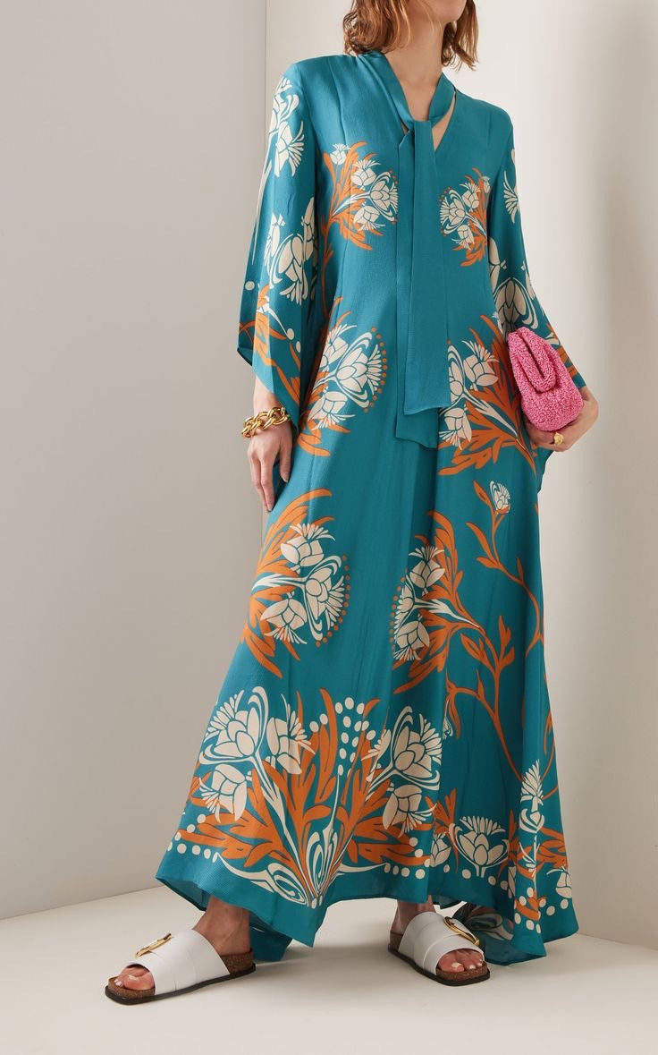 Viertelarmkleid mit Druck Damen Geschenk Berlin