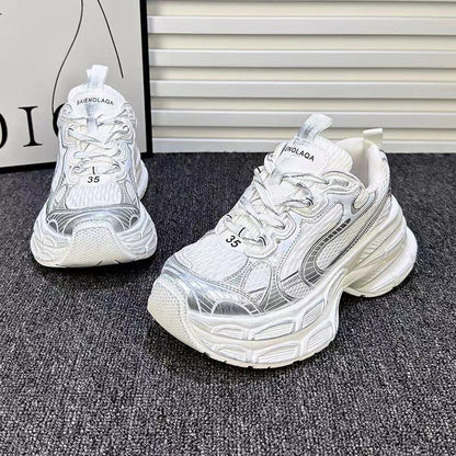 Damen Sneaker Sportlich Reflektierend Bequem