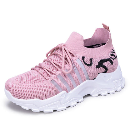 Damen Sneaker Sportlich Laufschuhe Schnellschnürsystem