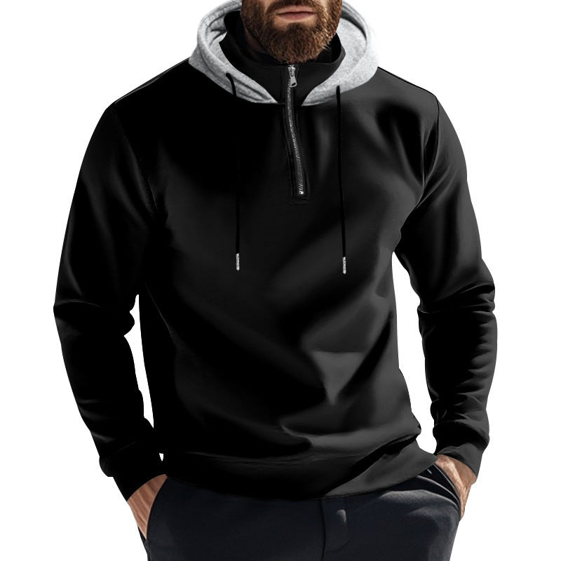 Herren Sportpullover Kapuzenpulli Atmungsaktiv Mit Reißverschluss