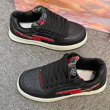 Damen Sneaker Sportlich Karomuster Rutschfest