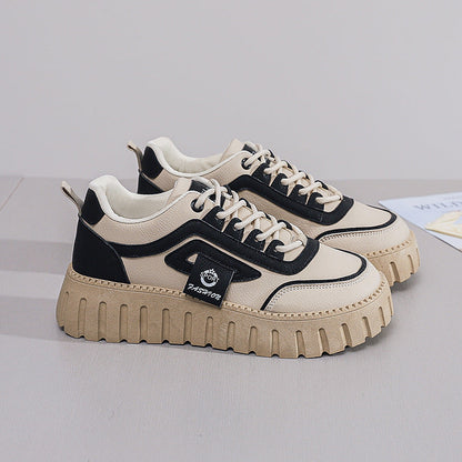Damen Sneaker Plattform Bequem Leicht Heidi Style