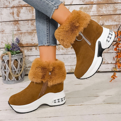 Damen Stiefel Warm Flauschig Sneaker Winter