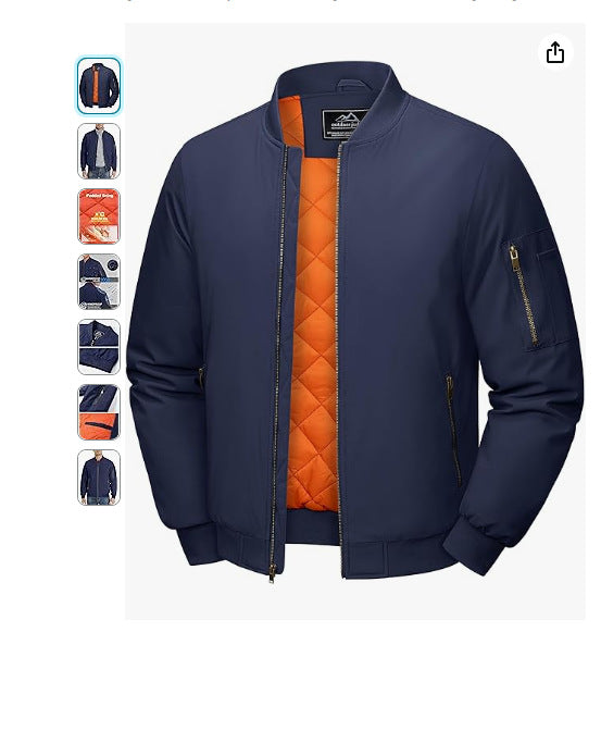 Leder Bomberjacke Herren Modern Schwarz