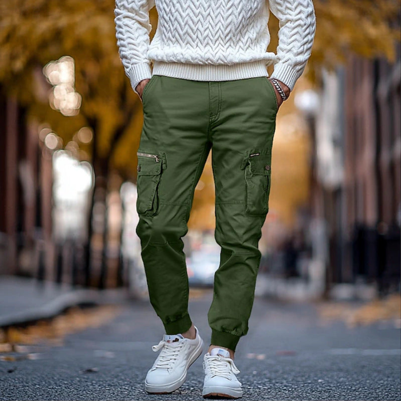 Herren Cargo-Hose Vieltaschen Flexibel Bequem