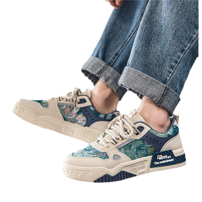 Damen Sneaker Sportlich Weiss Mode