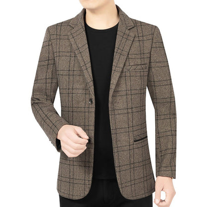 Herren Blazer Kariert Modern Slim Fit