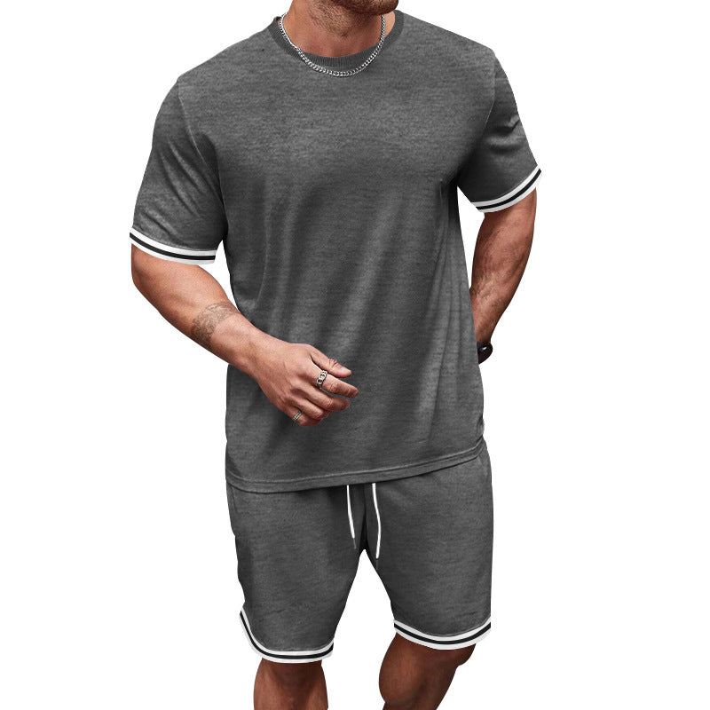 Herren Sportset Freizeitbekleidung Kontrast Modern