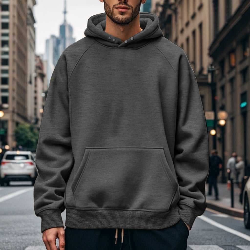 Herren Kapuzenpullover Großzügig Strukturiert Modern
