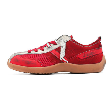 Damen Sneaker Sportlich Atmungsaktiv Schnürbar